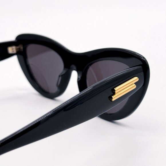 NEW BOTTEGA VENETA BV1282S 001 BLACK CAT EYE WOMEN SUNGLASSES BOTTEGA VENETA main image 4